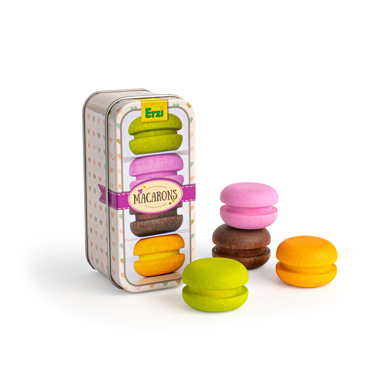 Erzi Macarons in een blikken doosje