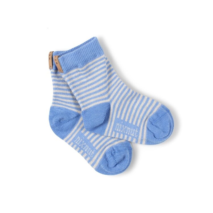 Nixnut Striped socks - Sky