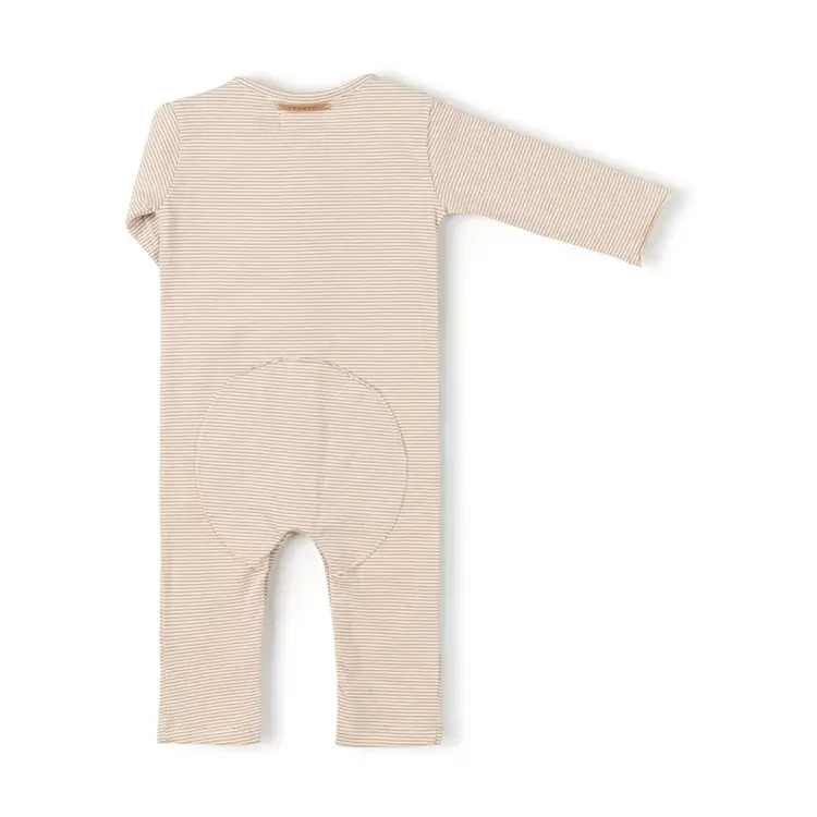 Nixnut Butt Onesie - Caramel Stripe