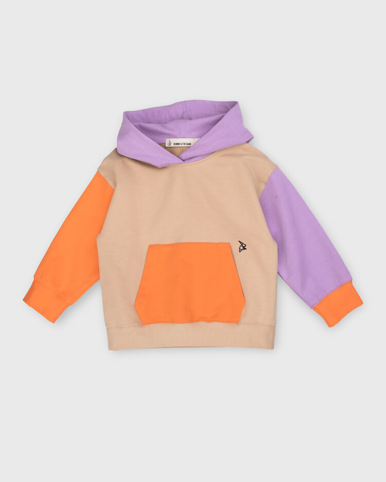 Bonnie & The Gang  Bertie Hoodie - Café Au Lait Orange Lavender