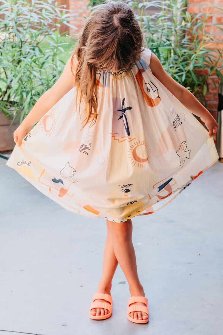 Bonnie & The Gang  Dottie Dress - Sunset