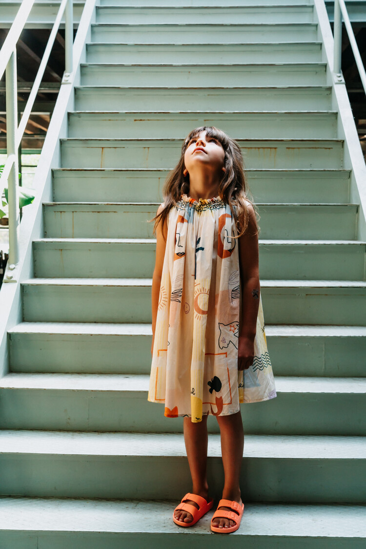 Bonnie & The Gang  Dottie Dress - Sunset