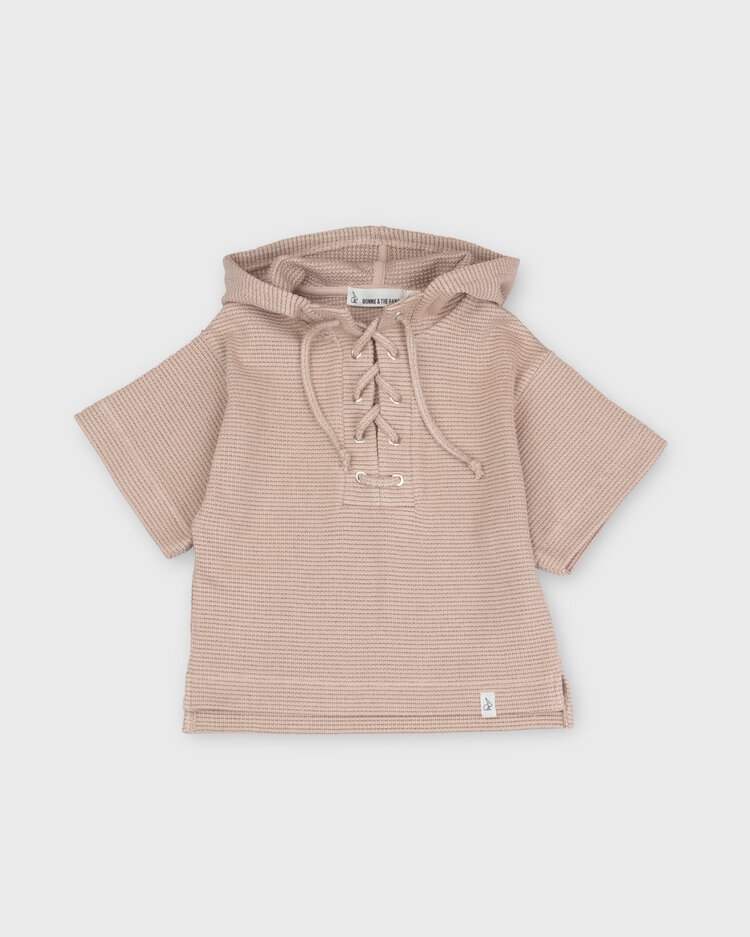 Bonnie & The Gang  Richie Hoodie Vest - Café au Lait
