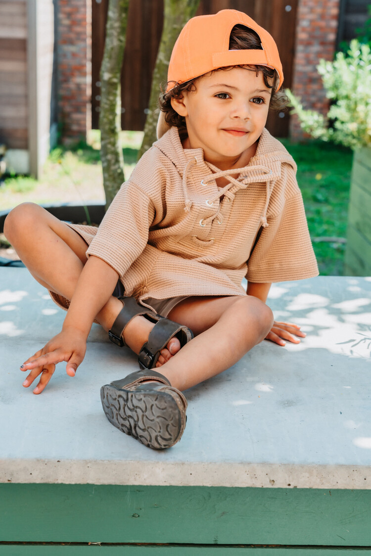 Bonnie & The Gang  Richie Hoodie Vest - Café au Lait