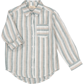 Marmar Copenhagen Shirt Tommy - Dusty Blue Stripe