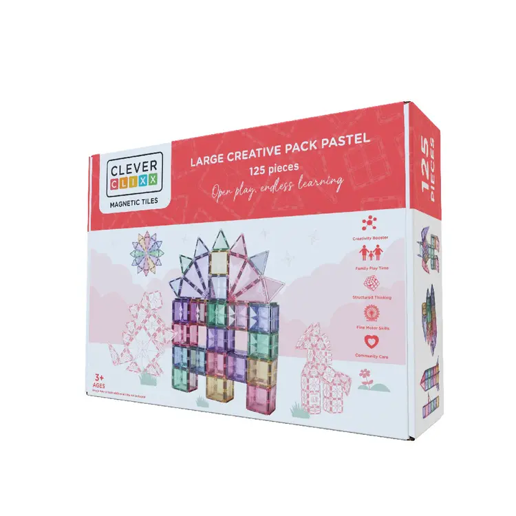 Cleverclixx Large Creative Pack Pastel | 125 Pieces
