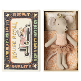 Maileg  Princess Mouse - Little sister in matchbox