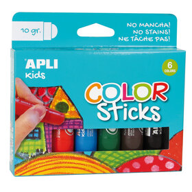 Apli Color sticks - verfstiften - set van 6