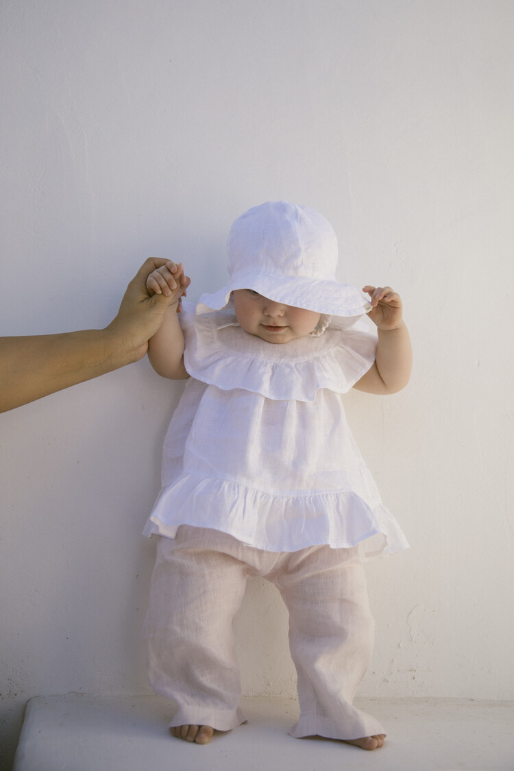Marmar Copenhagen Alba Baby Summer Hat - White