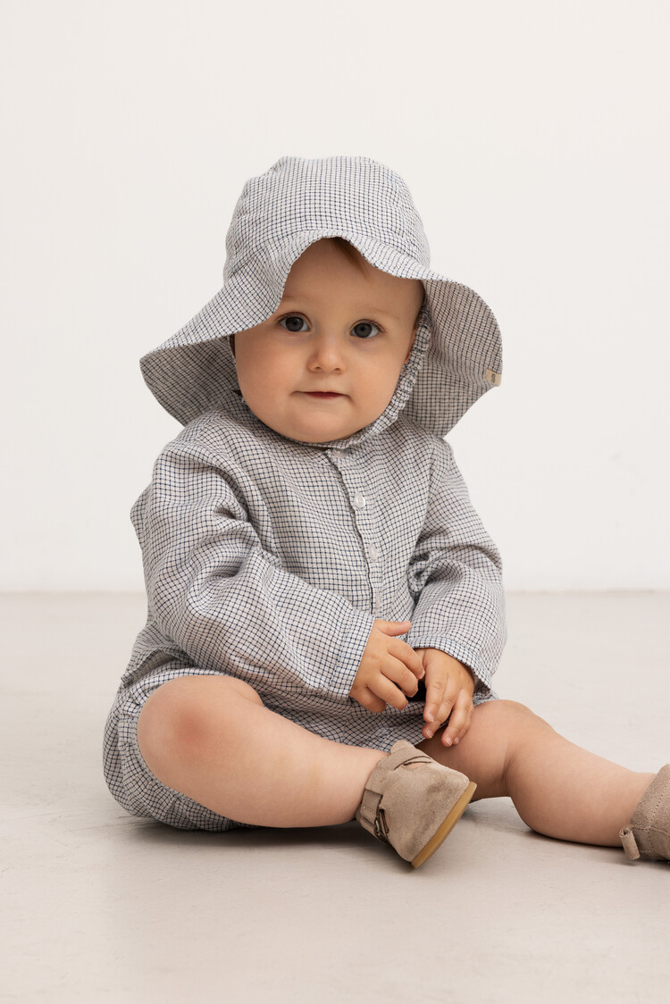 Marmar Copenhagen Alba Baby Summer hat - Mini Check