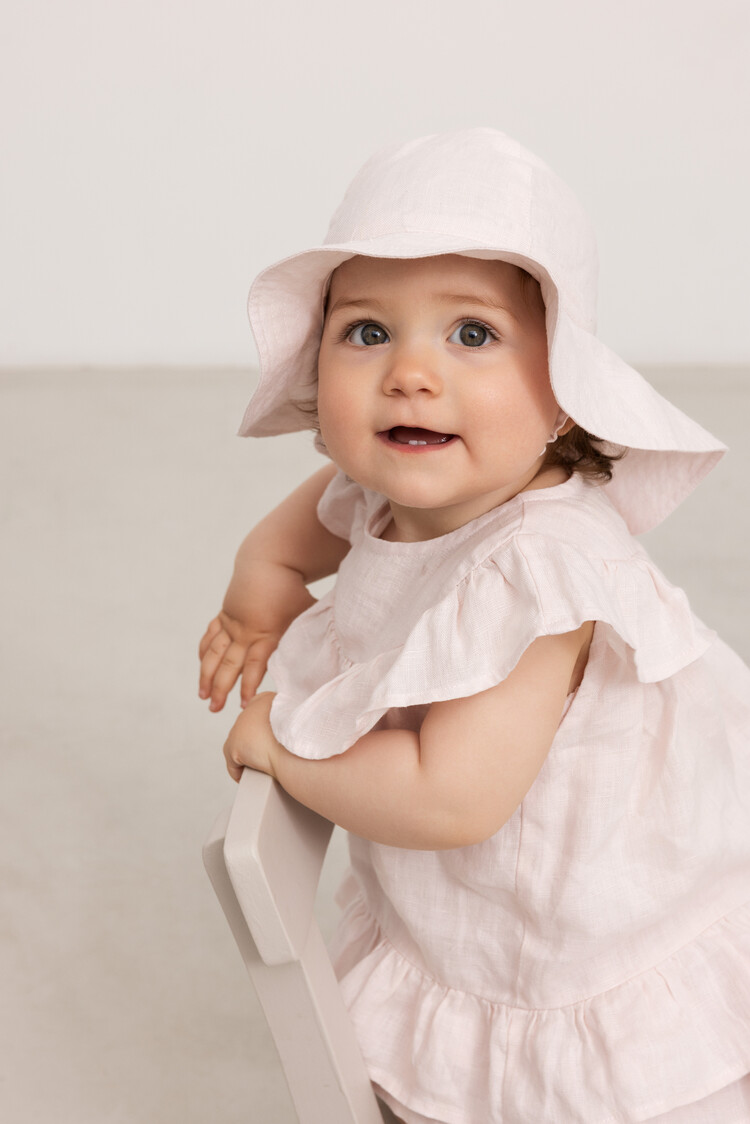 Marmar Copenhagen Alba Baby Summer Hat - Mauve Rose