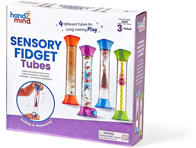 Learning Resources Sensory Fidget Tubes - Set of 4