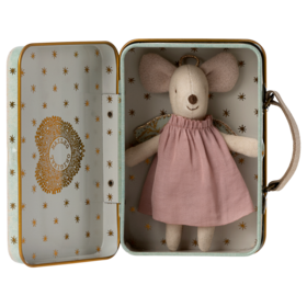 Maileg  Angel mouse in suitcase - Little sister