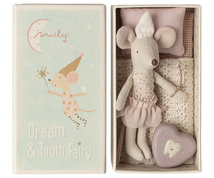 Maileg  Tooth fairy Mouse - Little Sister in Matchbox
