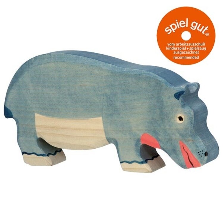 Holztiger Nijlpaard - etend