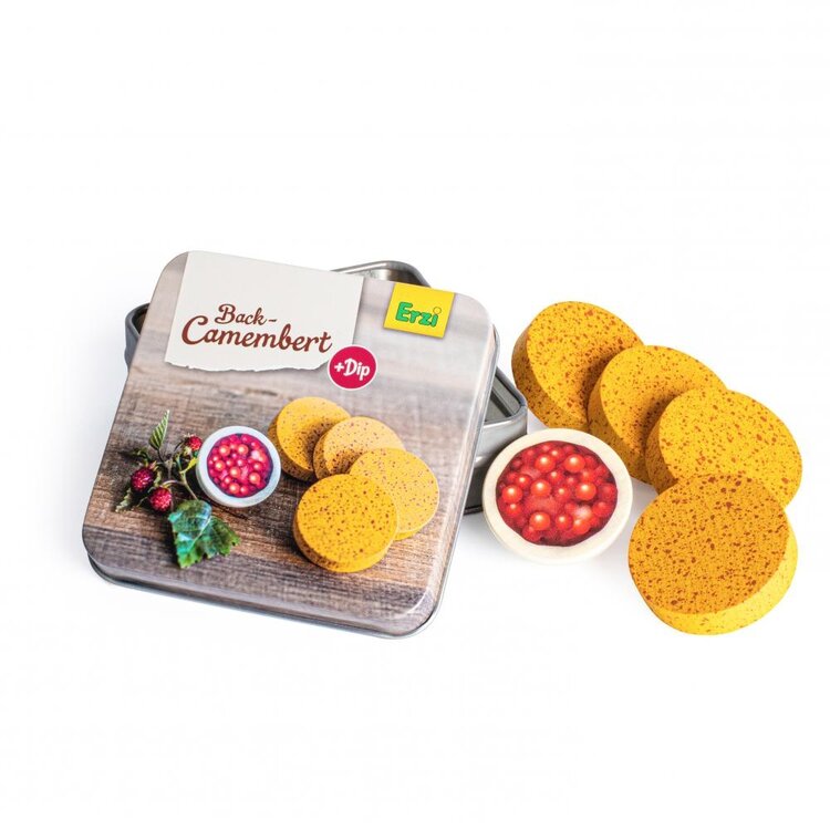 Erzi Gebakken Camemebert in een blikken doosje