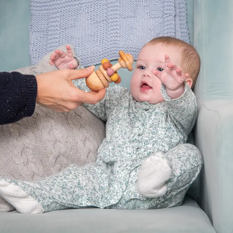 Tickit Silisoft Kralen bijtspeelgoed - Aardekleuren