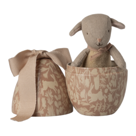 Maileg  Easter egg with micro lamb - Small - Powder