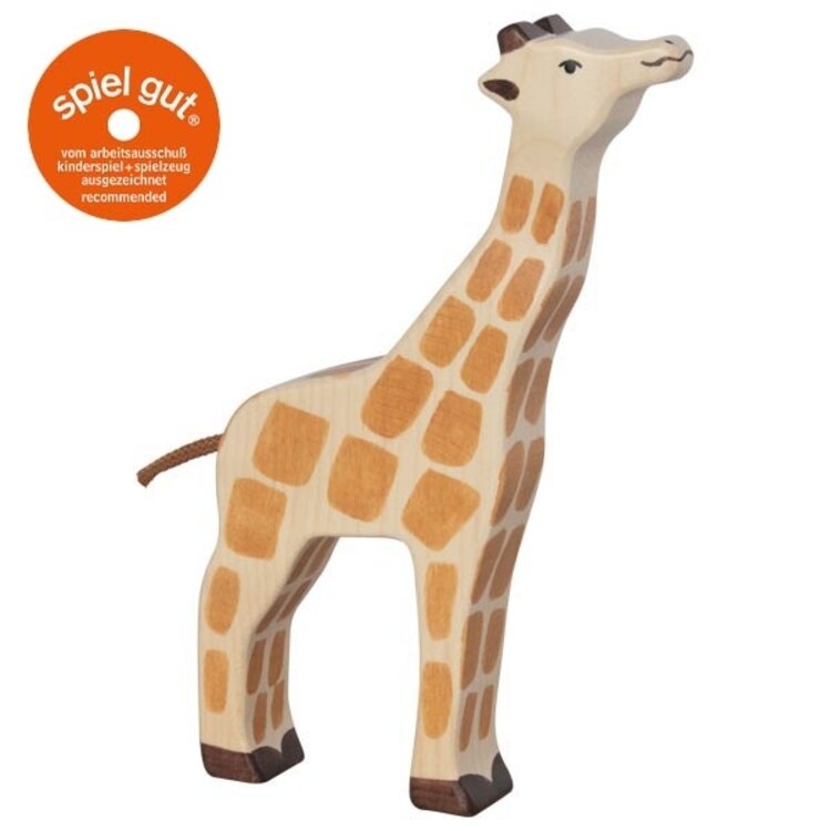 Holztiger giraf - hoofd omhoog