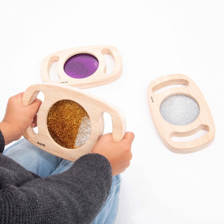 Tickit Gemakkelijk vast te houden paneel - Zilver Glitter