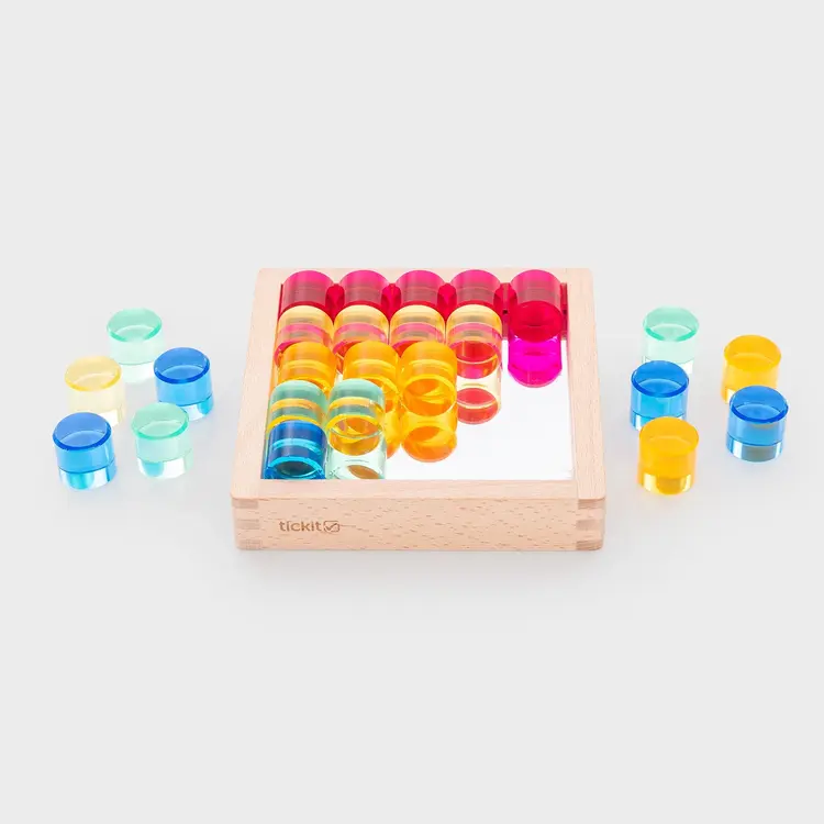 Tickit Gem Circle Mirror Tray - 26 pieces