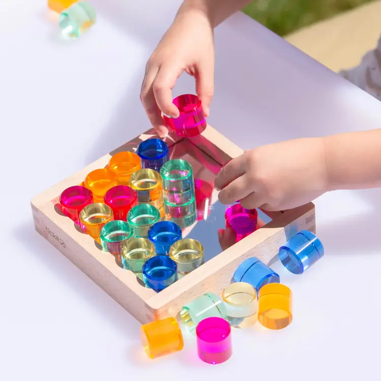 Tickit Gem Circle Mirror Tray - 26 pieces