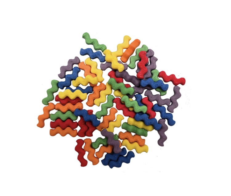 Grennn Mini Waves - 60 stuks - Regenboog