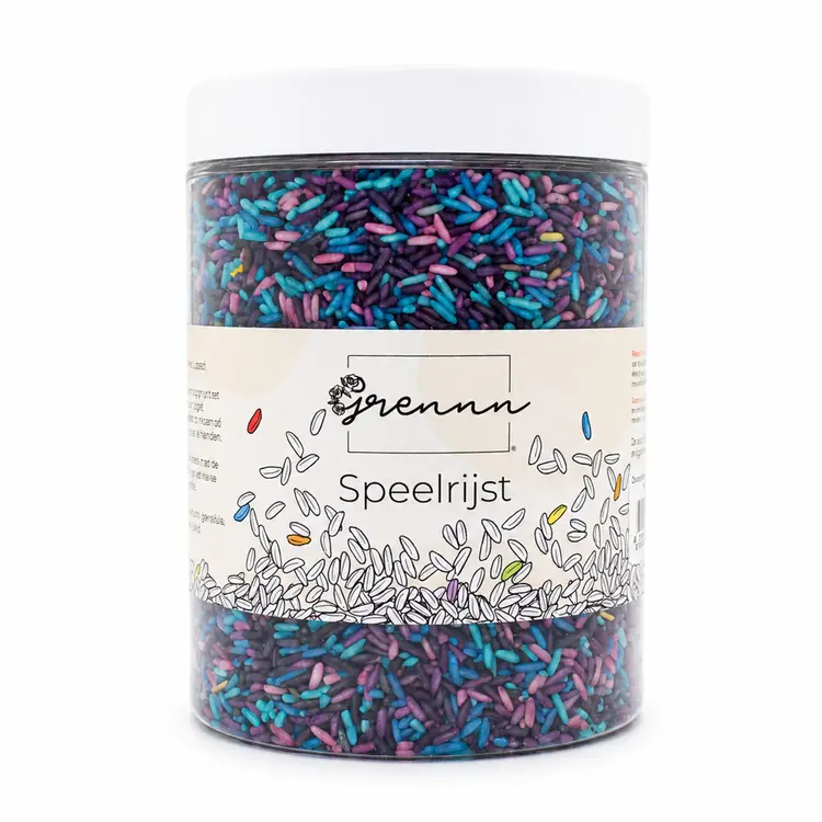 Grennn Speelrijst - Galaxy Mix - 750 gram