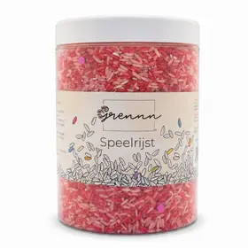Grennn Speelrijst - aardbeien mix - 750 gram