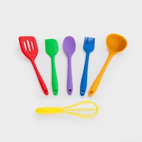 Tickit rainbow silicone Utensils set