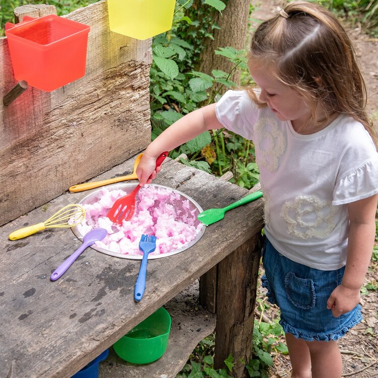 Tickit rainbow silicone Utensils set