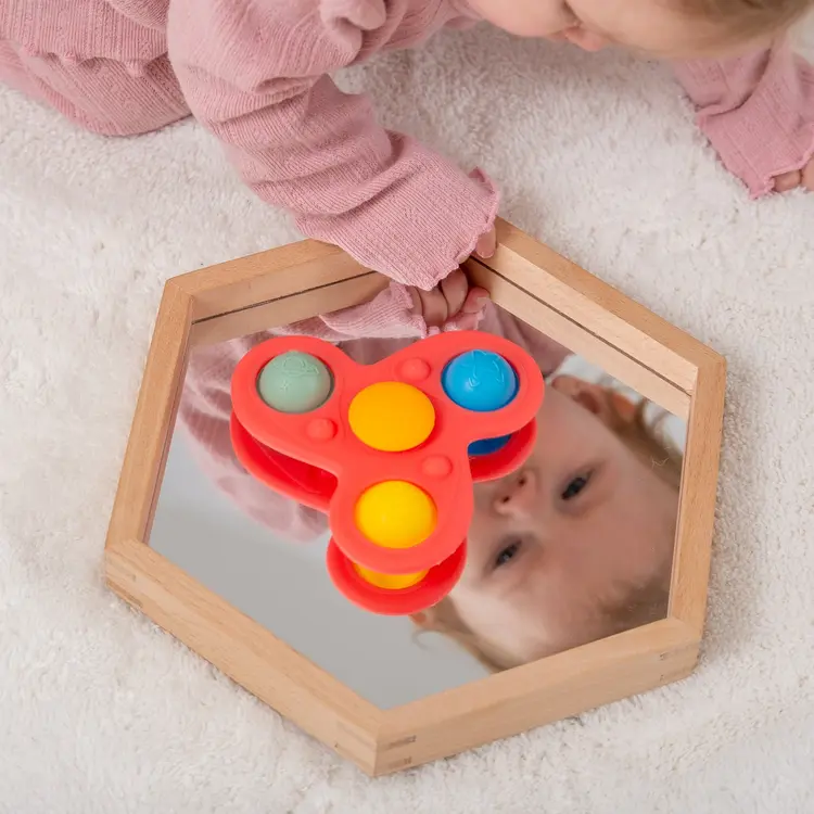 Tickit Silisoft Jumbo Spinner - rainbow