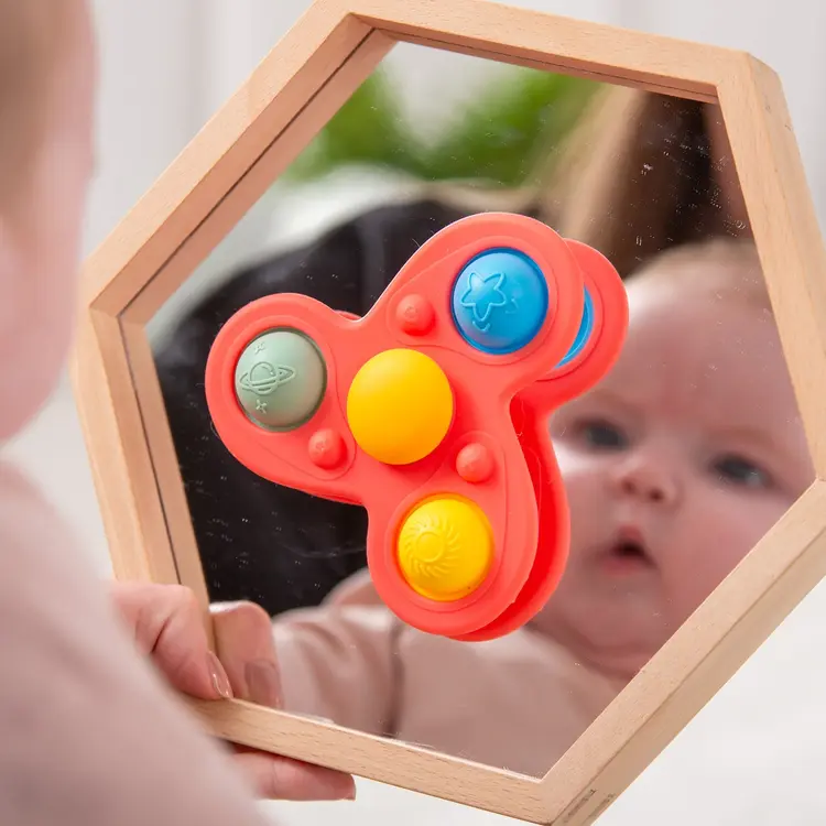 Tickit Silisoft Jumbo Spinner - rainbow