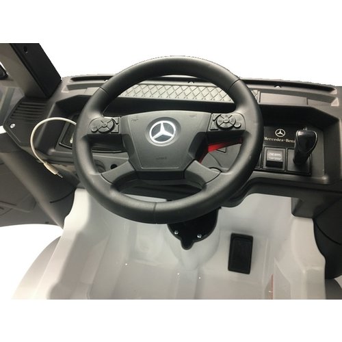 Mercedes kinderauto Mercedes Actros 12V kindervrachtwagen wit