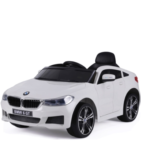 BMW kinderauto BMW 6 GT 12V Kinderauto Wit