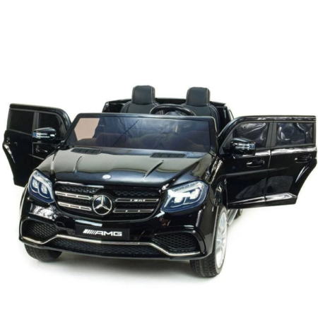 Mercedes kinderauto Mercedes Benz GLS63 AMG 12V 2-persoons kinderauto zwart