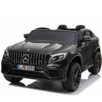 Mercedes Benz GLC63S AMG 12V 2 persoons kinderauto zwart