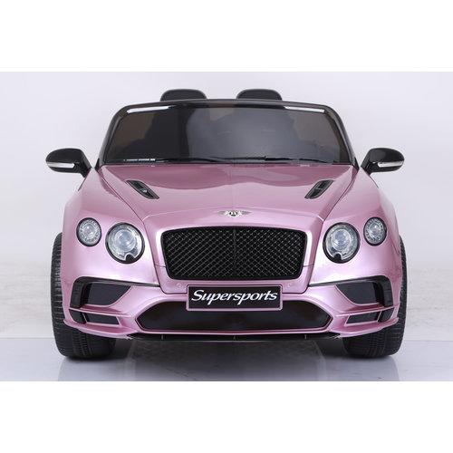 Bentley kinderauto Bentley Continental 12V 2-persoons Kinderauto Metallic Roze