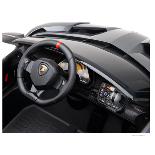 Lamborghini kinderauto Lamborghini Veneno 12V 2 Persoons Elektrische Kinderauto Metallic Grijs