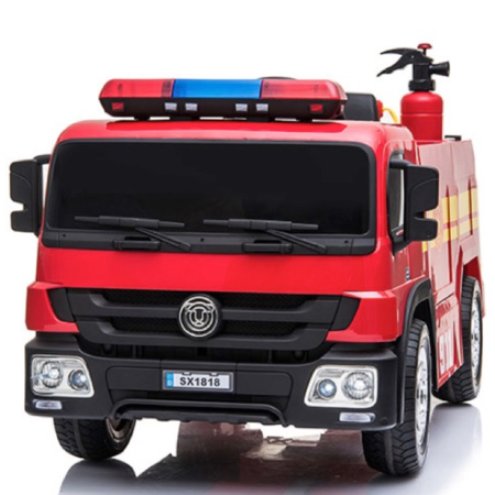 Brandweer kinderauto XL 12V Rood