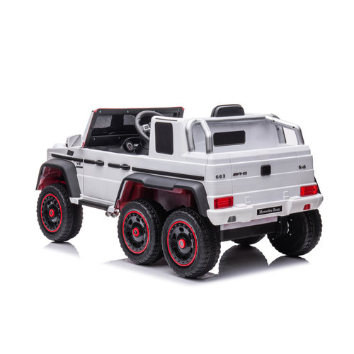 Mercedes kinderauto Mercedes G63 6X6 AMG 12V Elektrische Kinderauto Wit