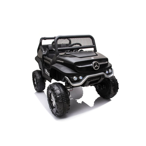 Mercedes kinderauto Mercedes Unimog 12V kinderauto Zwart