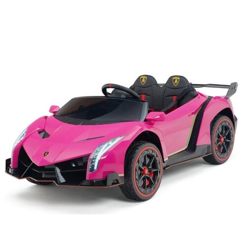 Lamborghini kinderauto Lamborghini Veneno 12V 2 Persoons Elektrische Kinderauto Roze Lamborghini kinderauto Lamborghini Veneno 12V 2 Persoons Elektrische Kinderauto Roze