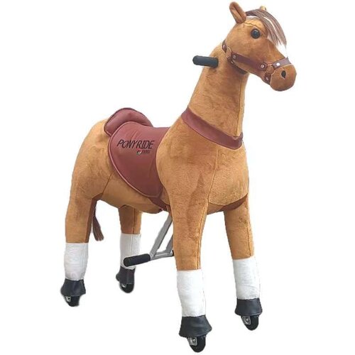 Pony Ride, rijdend speelgoed paard bruin, MEDIUM