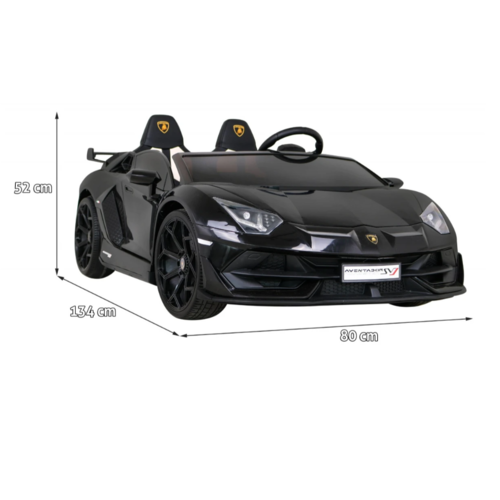 Lamborghini kinderauto Lamborghini Aventador SVJ 24V Kinderauto 2 persoons Zwart