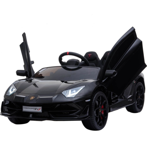 Lamborghini kinderauto Lamborghini Aventador SVJ 12V Kinderauto Zwart