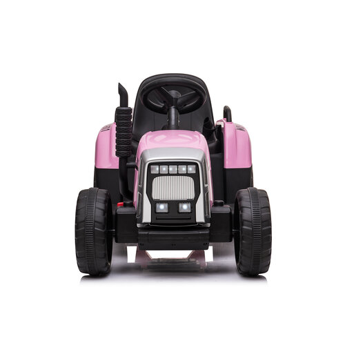 Elektrische kindertractor met aanhanger 12V Roze