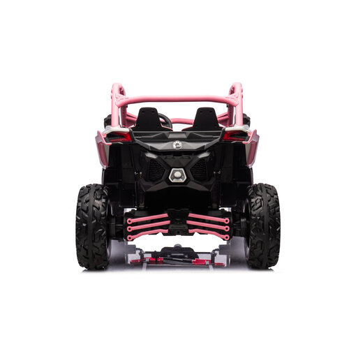 CAN-AM Maverick buggy 24V 2-Persoons Kinderauto Roze