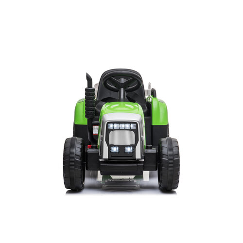 Elektrische kindertractor met aanhanger 12V Groen