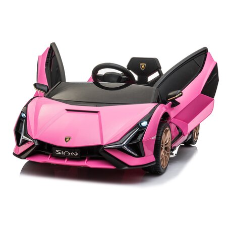 Lamborghini kinderauto Lamborghini Sian 12V Kinderauto Roze